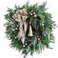 thumbnail image 6 of Haliyee 15.7In Christmas Wreaths-Front Door Hanging Wall Home Porch Decor, Garland Candy Cane Bow Ornament Xmas Holiday Winter Decoration Ornaments, 6 of 9