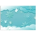thumbnail image 2 of IDEA4WALL Wall Murals for Bedroom Snowflakes Large Removable Wallpaper Peel and Stick Wall Stickers, 2 of 3