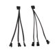 thumbnail image 2 of Caja Cable divisor del ventilador 2pcs A 3x 3pin Fan Divisor Cable de Alimentación Con Manguito Para Pc Magideal Caja Cable divisor del ventilador, 2 of 7