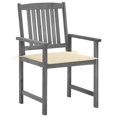 thumbnail image 5 of vidaXL Patio Chairs Outdoor Chair with Cushions for Deck Solid Wood Acacia, 5 of 9
