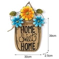 thumbnail image 1 of Colgante De Madera Con Diseño De Letras Y Flores, Letrero De Pared, Adornos Decorativos Para El Hogar, Oficina, Cafetería, Tienda Eigraketly HA022739-00, 1 of 7