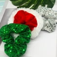thumbnail image 3 of OUNONA 5Pcs Elastic Hair Bands with Sequins Green Stylish Hair Bands for Everyday Wear, 3 of 6