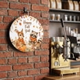 thumbnail image 2 of Welcome Sign Front Door Decorations, Thanksgiving Round Wall Art Outdoor Metal Wreaths, Fall Deer Raccoon Pumpkins Maple Leaves Seasonal Hanging Sign for Home Porch Decor Warming Gift 8 In, 2 of 8
