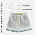 thumbnail image 3 of FORMRS Boys Swim Trunks Quick Dry Mesh Liner Boardshorts Sizes XS-XL, Yellow Mountains, 3 of 7