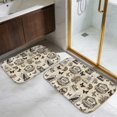 thumbnail image 5 of Skull and Bird Gothic Pattern Bath Mat Set Of 2,Non-Slip Rug for Bathroom,Kitchen,Bedroom,Entrance, 30x17 and 23.5x15.7 Inches, 5 of 5