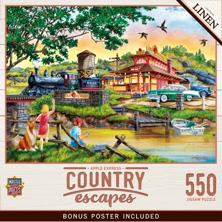 UPC: 0705988319327 | MasterPieces 550 Piece Jigsaw Puzzle for Adults – Apple Express – 18 x24
