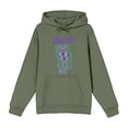 thumbnail image 5 of Scooby-Doo 3D Line Art Adult Olive Long Sleeve Hoodie-Small, 5 of 7