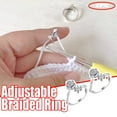 thumbnail image 1 of Bovemsi Clearance Adjustable Knitting Loop Crochet Loop Knitting Accessories Knitting Ring 2PC, 1 of 4