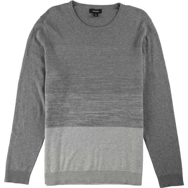 Alfani Tricot Colorblock pour Hommes, Gris, TTG