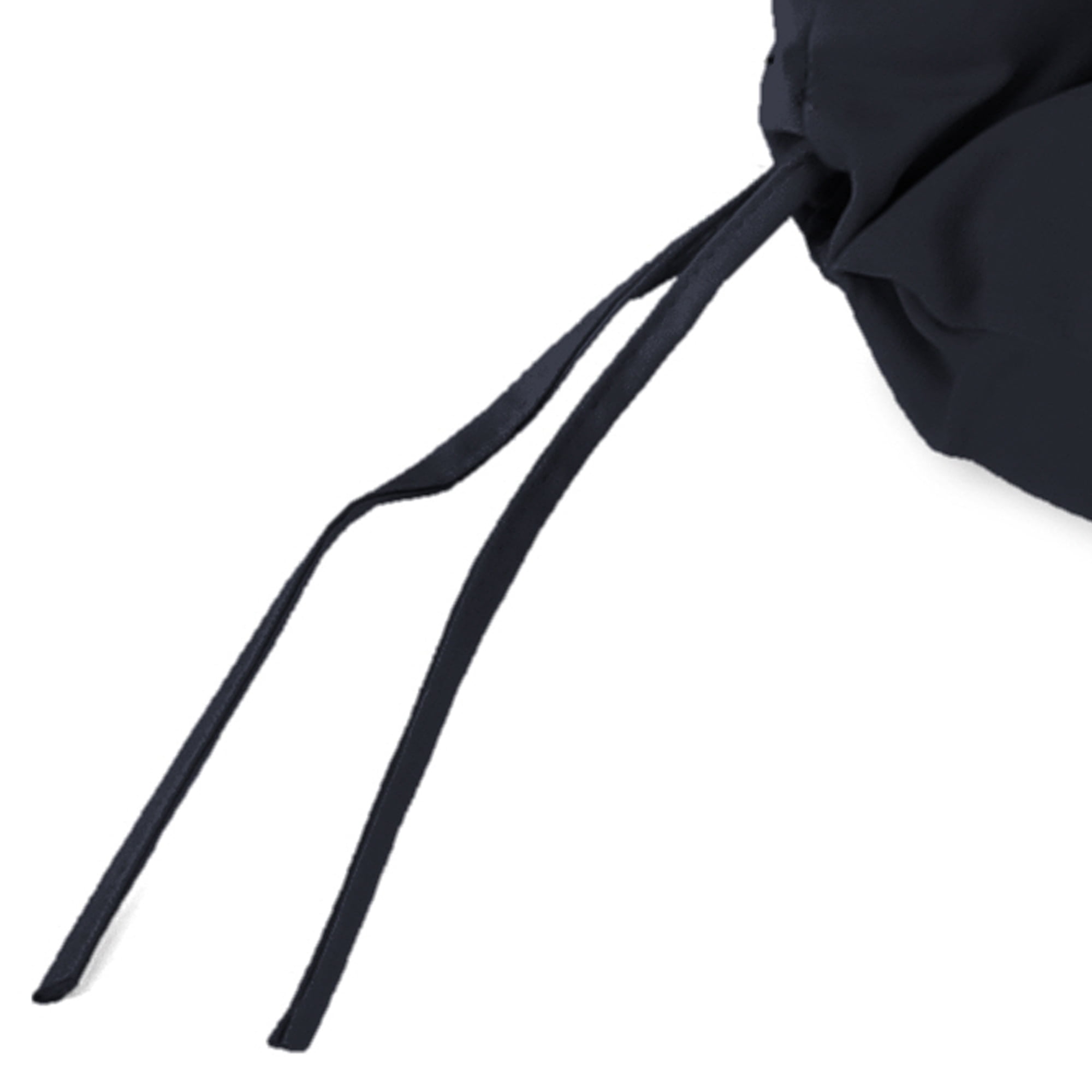 Jordan Manufacturing 45" x 22" Veranda Navy Solid Rectangular Outdoor Chair Cushion with Ties and Hanger Loop