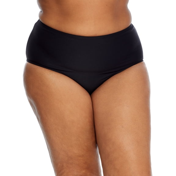 Plus Size Eco Onyx Basic Bikini Bottom Swimsuit