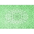 thumbnail image 1 of Ahgly Company Indoor Rectangle Medallion Emerald Green Traditional Area Rugs, 2' x 4', 1 of 4
