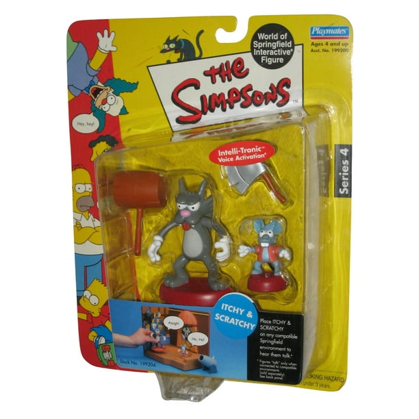the simpsons itchy and scratchy figure set