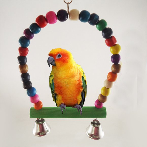 Binmer Pet Bird Parrot Parakeet Budgie Cockatiel Cage Toys Hanging Toy