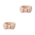 thumbnail image 1 of Qarigey Banda para el cabello de cara Coral Fleece Diadema Accesorios de peinado Beige Type2 NO2, 1 of 6