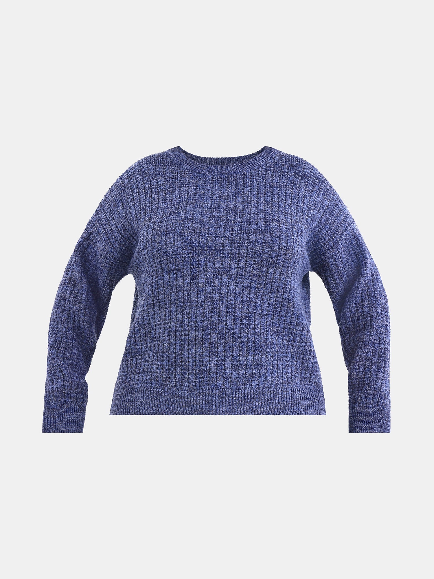 Time and Tru Women's and Women’s Plus Textured Stitch Sweater, Midweight, Sizes XS-4X