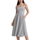 thumbnail image 1 of Vestido CRZ YOGA Cloudweight con escote cuadrado midi gris plateado M, 1 of 6