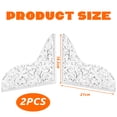 thumbnail image 5 of Shower Splash Guard, 2 Pack Bathtub Shower Water Splash Guards Silicone Bathtub Splash Guard Self-Adhesive Waterproof Shower Guards to Keep Water in Shower - Style 2, 5 of 5