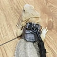 thumbnail image 2 of 1pc Exclusive Leopard - print Harness and Split - type Leash for Lizards and Chameleons, Must - have for Reptile Outings Complete Value Set, 2 of 4