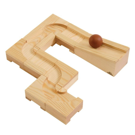Environments earlySTEM Wooden Ball Maze Puzzle Cubes (Item # JRBRUN)
