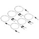 thumbnail image 1 of Candado de equipaje con cable de seguridad recubierto Uxcell con lazo claro de 1.64 pies, 1 of 5