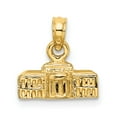 thumbnail image 3 of FB Jewels 14K Yellow Gold 3-D White House Pendant, 3 of 5