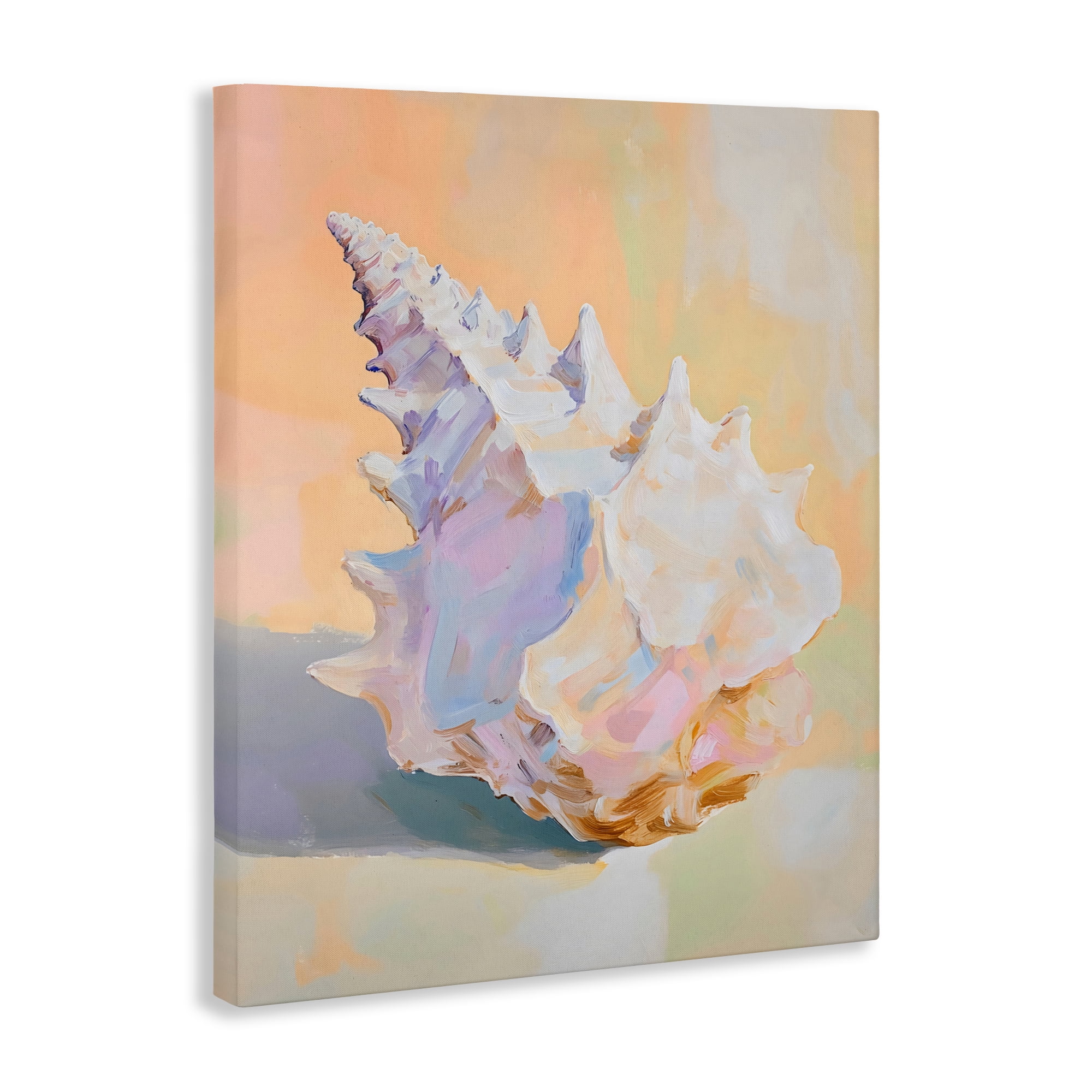 Stupell Industries Vintage Shell in Pastel Light Canvas Wall Art, design by The Prints Vibe