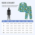 thumbnail image 3 of KLL Hawaii Palms Sleepwear Mens Flannel Pajamas,Long Cotton Pj Set, 3 of 7