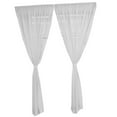 thumbnail image 4 of Juego de ventana transparente de 2 piezas lavable Zulema 200x200cm Cortina de cocina transparente, 4 of 8