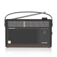 thumbnail image 1 of Radio portátil retro TOMASHI de 3 bandas con DSP y acabado en madera, 1 of 8