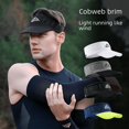 thumbnail image 3 of Gorra de verano para hombre, para correr al aire libre, montañismo, transpirable, absorbente del sudor, banda para el cabello deportiva, parte superior vacía, protector solar, 3 of 4