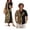 Black Polynesian, variant on Red Hibiscus Matching Couple Outfits Husban and Wife Clothing Men's Short Sleeve Shirt Light Workwear and Womens Long Dress Sleeveless Hawaiian Party Sundress
