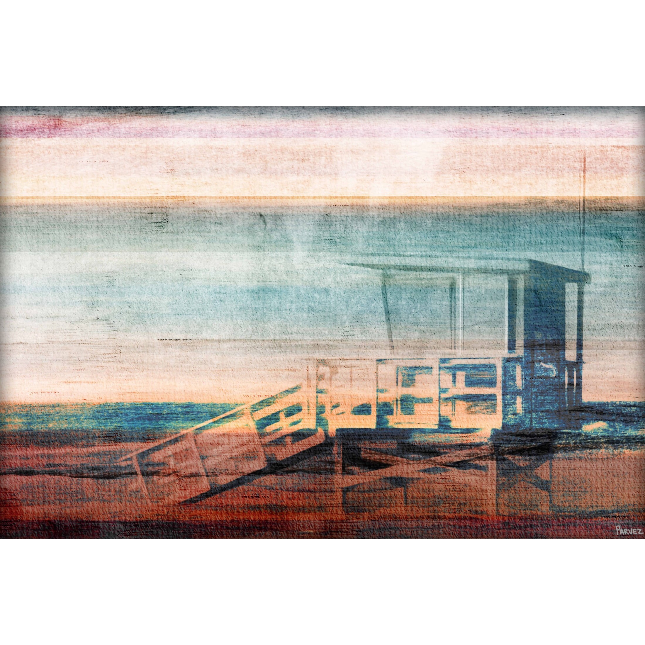 Parvez Taj "Beach Safety" Print on Canvas