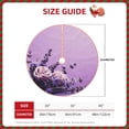 thumbnail image 2 of Daiia Lavender Roses Arrangement Drawing Merry Christmas Tree Skirt , Xmas Large Lace-up Tree Skirt, Santa Snowflakes Rustic Home Decorations New Year Party Farmhouse Decor-48", 2 of 6