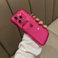 thumbnail image 1 of Soporte plegable Invisible para lente de cámara, funda de teléfono transparente para iPhone 13, 12, 11, 12Pro, 13Pro Max, cubierta trasera suave de caramelo Fivean unisex, 1 of 2