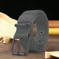 thumbnail image 3 of Tnobhg Men Webbing Belt Needle Buckle Nylon Belt with Adjustable Holes Extend Students Jeans Band Sports Strap, 3 of 8