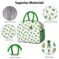 thumbnail image 4 of Lunch Bag Lunch Box for Women Reusable Insulated Lunch Bags,Water-Resistant Green Avocados Pattern Cooler Lunch Tote Bag, Large Capacity for Work Travel Picnic, 4 of 6