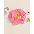 thumbnail image 3 of Suealasg Baby Boys Girls Fall Sweatshirt Long Sleeve Crew Neck Letters Embroidery Pullovers Tops 6M 1T 2T 3T Toddler Casual Autumn Clothes, 3 of 7