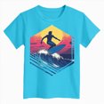 thumbnail image 4 of TOWED22 Boys Short Sleeve Graphic Tees 5-14 Years Crew Neck T-Shirts Prints Casual Summer Tops(Sky Blue,2-3 Y), 4 of 4