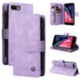 thumbnail image 1 of Case for iPhone 8 Plus/7 Plus Cover Zipper Pocket Wallet Case Magnetic Protective - Purple, 1 of 5