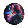 thumbnail image 2 of LNWH Abstract Colorful AI Art Pattern Waterproof Spare Tire Cover, Universal Spare Tire Wheel Covers 16 inch, 2 of 8
