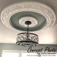 thumbnail image 6 of Ekena Millwork 59"OD x 51 3/4"ID x 3 5/8"W x 1"P Artis Egg and Dart Ceiling Ring (1/4 of complete circle), 6 of 10