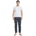 thumbnail image 4 of Men's Cotton Plaid Pajama Pants Cotton Sleep Lounge Pant, 4 of 5