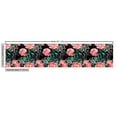 thumbnail image 3 of Ambesonne Floral Design Fabric by the Yard Upholstery, Watercolor Peony Art, 2 Yards, Dark Coral Forest Green, 3 of 5