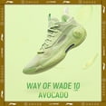 thumbnail image 2 of Zapatillas de baloncesto profesionales Li-Ning WAY OF WADE 10 LOW AVOCADO para hombre con amortiguación y placa de carbono, zapatillas de deporte LiNing WOW 10 ABAS083, 2 of 5