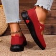 thumbnail image 5 of Rokment Womens Vintage Athletic Orthopedic Arch Support Walking Sneakers Comfortable Stretchy Solid Knit Platform Slip on Nursing Tennis Shoes, 5 of 7