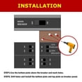 thumbnail image 5 of Generator Interlock Kit Compatible with Square D QO or Homeline 150 or 200 amp panels. 1 3/8 inches Spacing between main and generator breaker, Professional and Interlock Kit(SD-200A), 5 of 8