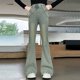 thumbnail image 2 of Odeerbi 3-16 Años Niñas Pantalones Acampanados de Mezclilla Retro de Cintura Alta Pantalones Sueltos de Pierna Ancha Con Bolsillo, 2 of 9