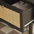 thumbnail image 4 of SAFAVIEH Aino Modern 1 Drawer Nightstand,Black, 4 of 14