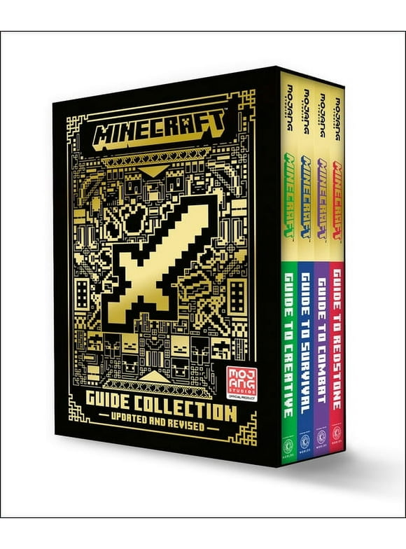 Minecraft: Minecraft: Guide Collection 4-Book Boxed Set (Updated) : Survival (Updated), Creative (Updated), Redstone (Updated), Combat (Hardcover)